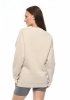 MijaCulture - 3 in 1 oversize maternity and nursing sweatshirt Miley M020 Beige